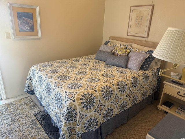 view of tiled bedroom