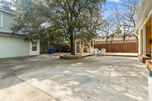 view of patio / terrace featuring a fenced backyard