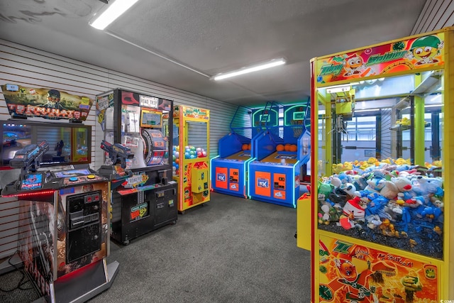 playroom featuring carpet flooring