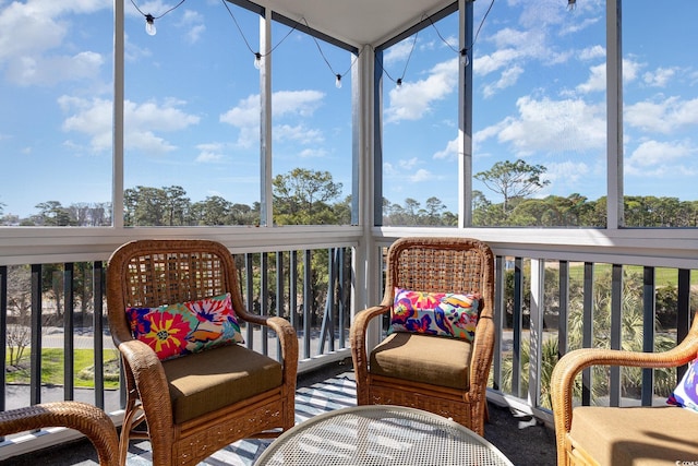 view of sunroom / solarium