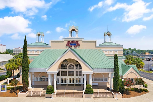 view of building exterior featuring stairway