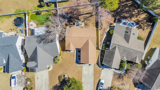 bird's eye view with a residential view