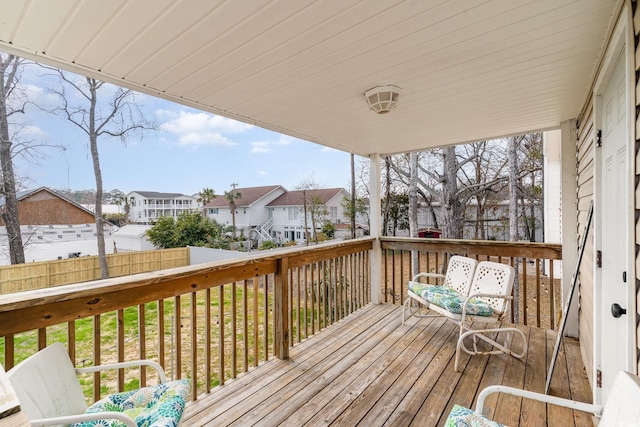 613 Calhoun Dr, Murrells Inlet, SC 29576 - wooden deck with a residential view