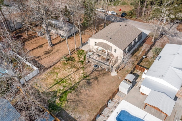 613 Calhoun Dr, Murrells Inlet, SC 29576 - view from above of property featuring a pool
