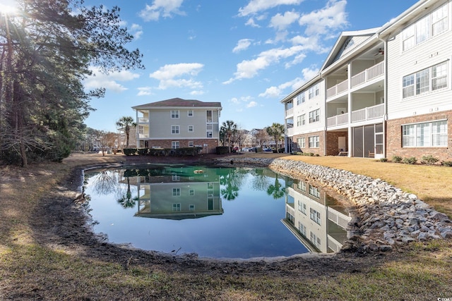 view of water feature