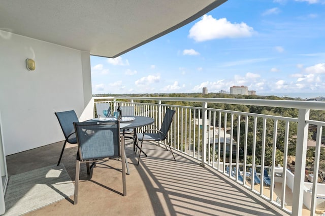 view of balcony