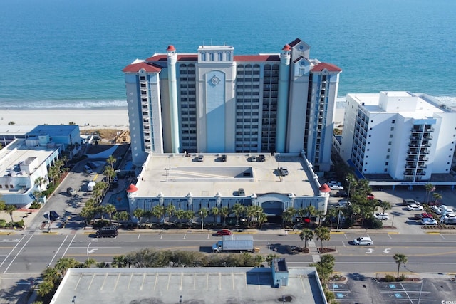 2401 S Ocean Blvd Unit 971, Myrtle Beach, SC 29577 - bird's eye view with a view of the beach and a water view