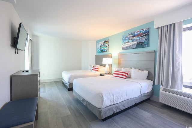 2401 S Ocean Blvd Unit 971, Myrtle Beach, SC 29577 - bedroom with wood finished floors and baseboards