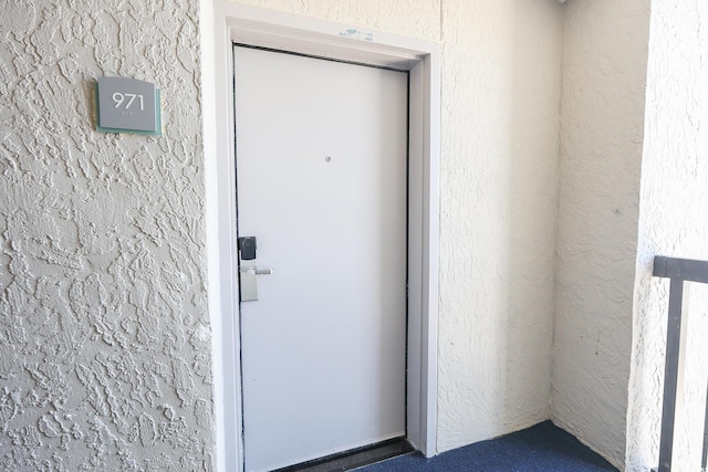 2401 S Ocean Blvd Unit 971, Myrtle Beach, SC 29577 - doorway to property featuring stucco siding