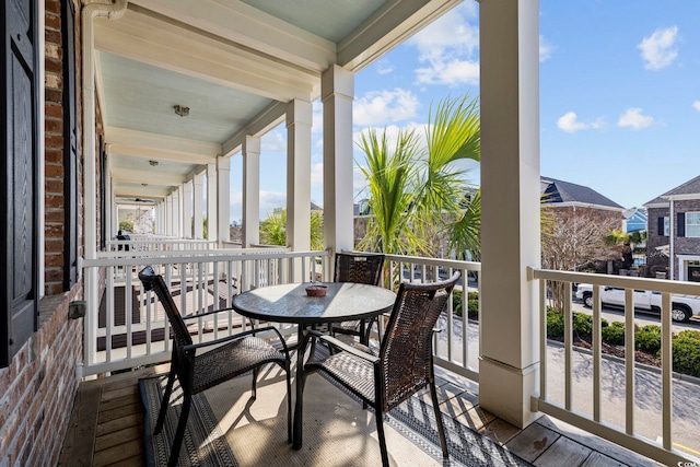 view of balcony