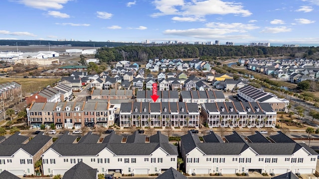 birds eye view of property featuring a residential view