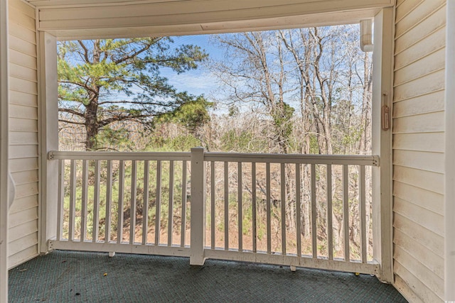 view of balcony