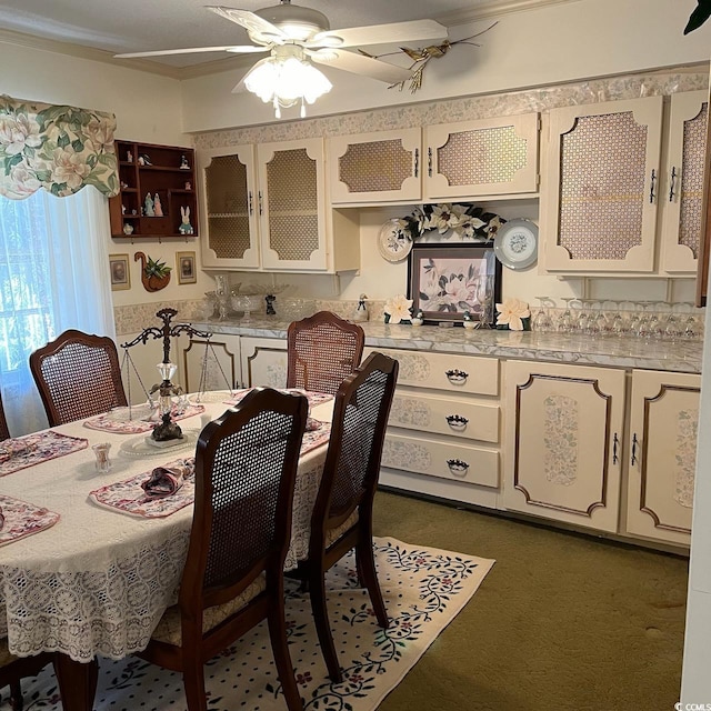 view of dining space