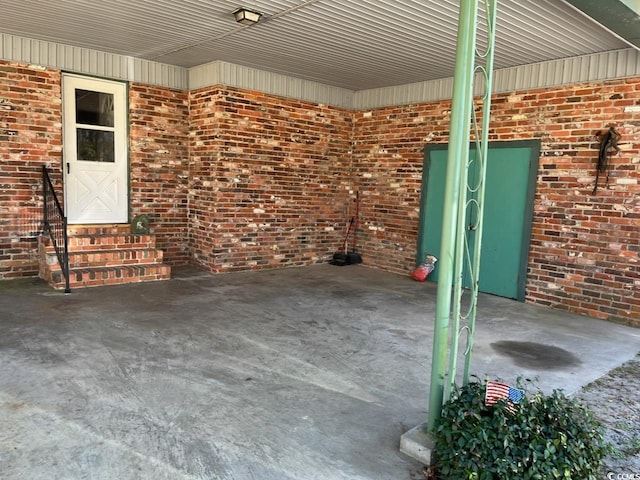 view of patio with entry steps