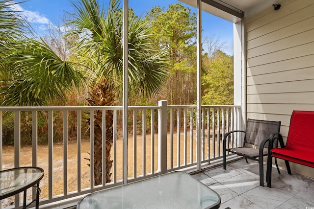 view of balcony