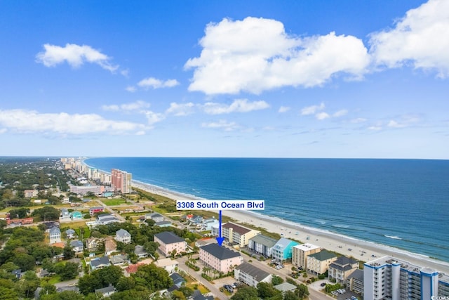 3308 S Ocean Blvd Unit 2-A, North Myrtle Beach, SC 29582 - drone / aerial view of expansive beach