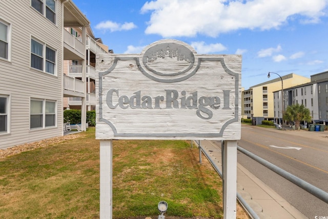 3308 S Ocean Blvd Unit 2-A, North Myrtle Beach, SC 29582 - community / neighborhood sign with a yard