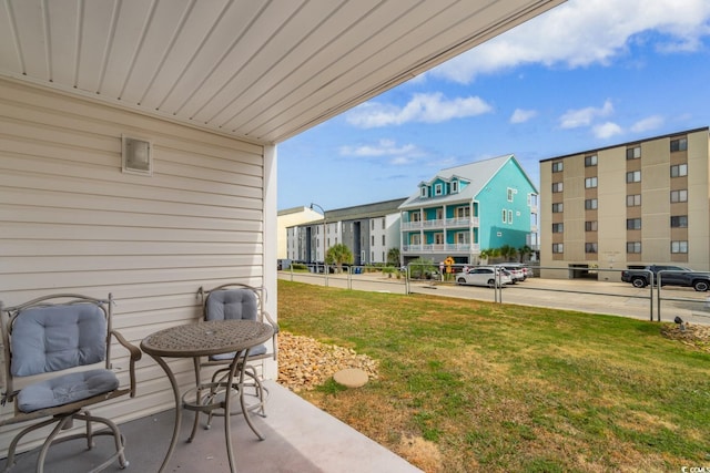 3308 S Ocean Blvd Unit 2-A, North Myrtle Beach, SC 29582 - view of patio / terrace with a residential view