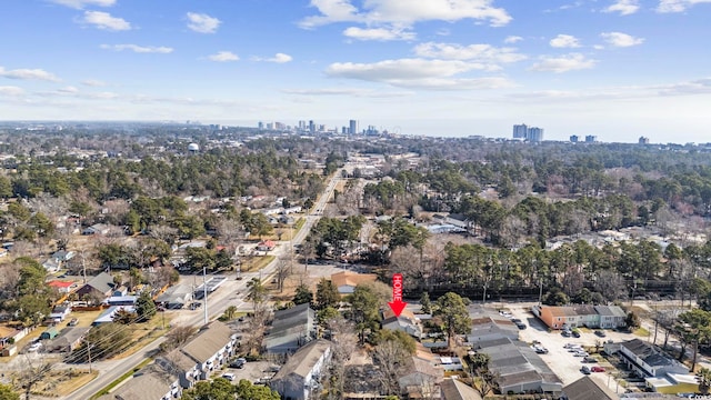 aerial view featuring a view of city