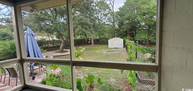 unfurnished sunroom featuring plenty of natural light