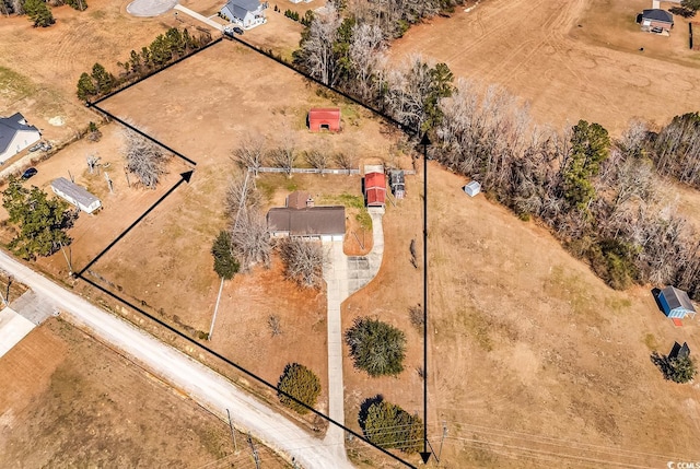 birds eye view of property