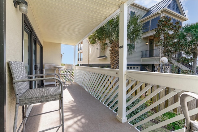 view of balcony