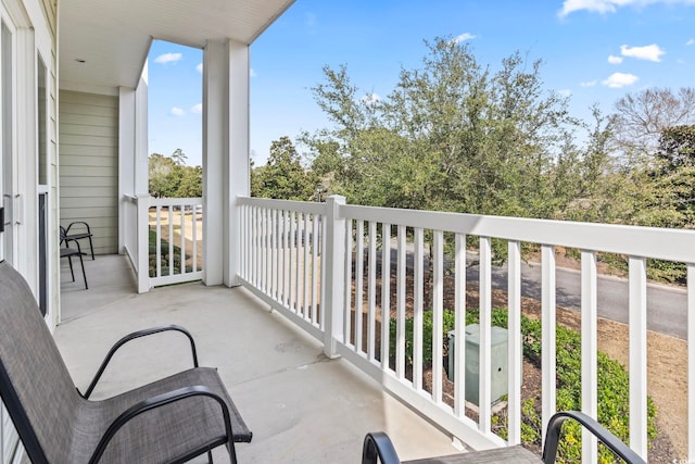 view of balcony