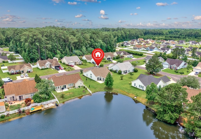 286 Bonnie Bridge Cir, Myrtle Beach, SC 29579 - aerial view of property and surrounding area with nearby suburban area and a nearby body of water