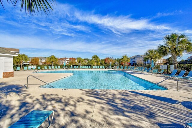 5801 Oyster Catcher Dr Unit 723, North Myrtle Beach, SC 29582 - pool featuring a patio and fence