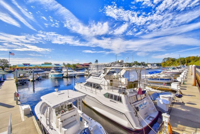 5801 Oyster Catcher Dr Unit 723, North Myrtle Beach, SC 29582 - dock area with a water view