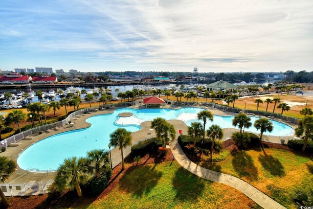 5801 Oyster Catcher Dr Unit 723, North Myrtle Beach, SC 29582 - drone / aerial view with a water view