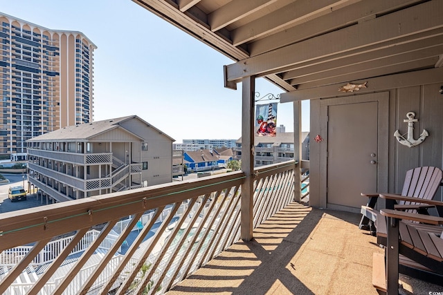 view of balcony