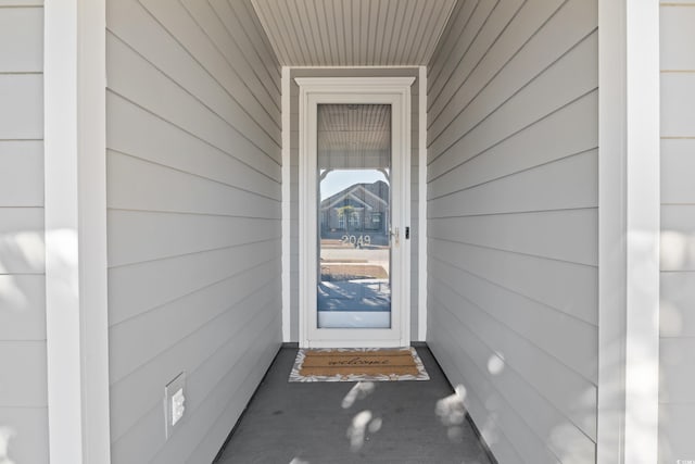 view of entrance to property