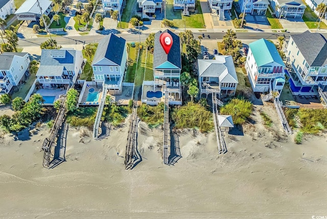 bird's eye view with a residential view