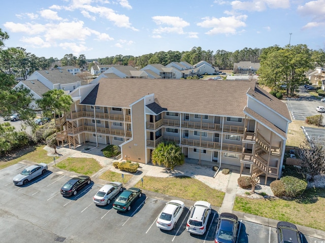 aerial view featuring a residential view