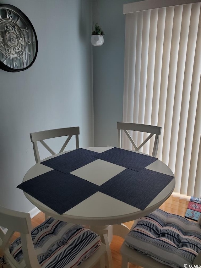 view of dining space