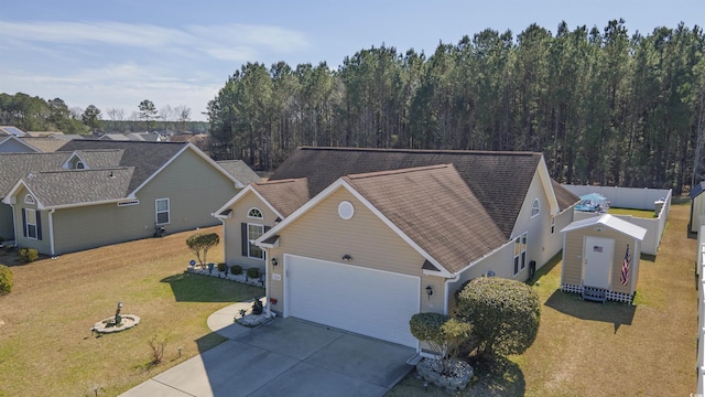 birds eye view of property