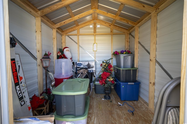 view of storage room