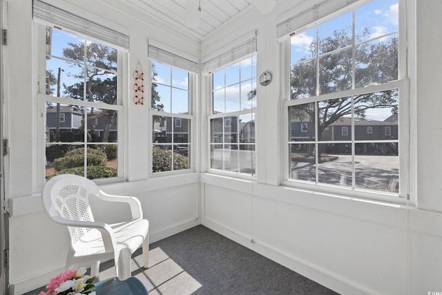 unfurnished sunroom with plenty of natural light