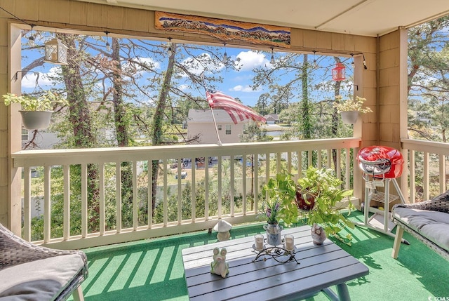 view of balcony