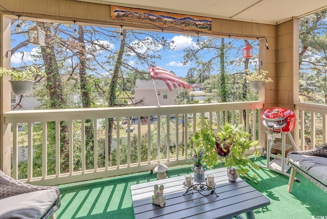 view of balcony