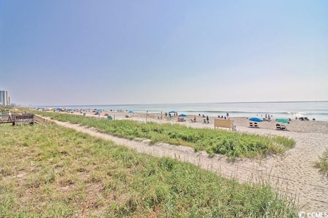 water view featuring a view of the beach