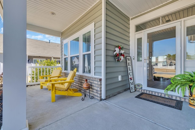 view of patio / terrace with a porch