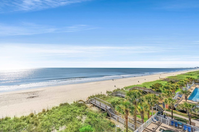 water view with a beach view