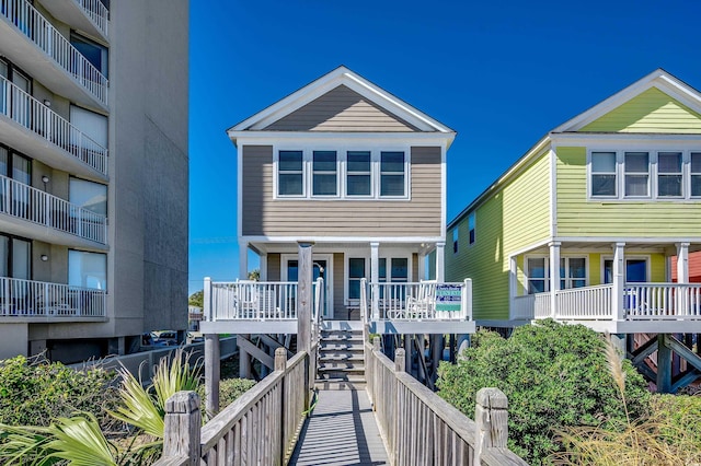 view of property's community featuring stairway