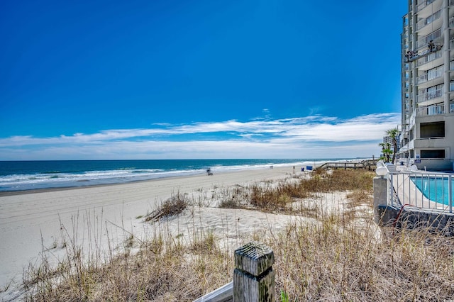 water view with a beach view