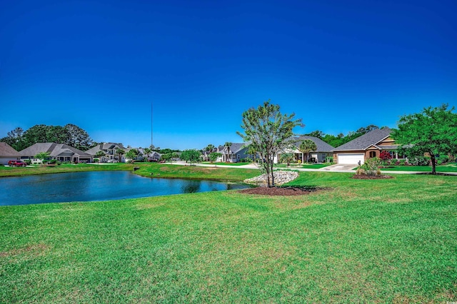 water view with a residential view