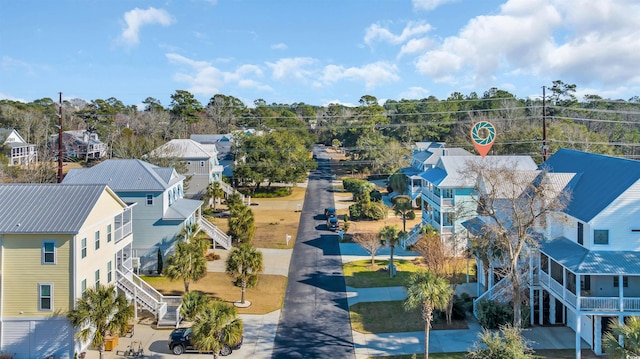 bird's eye view featuring a residential view