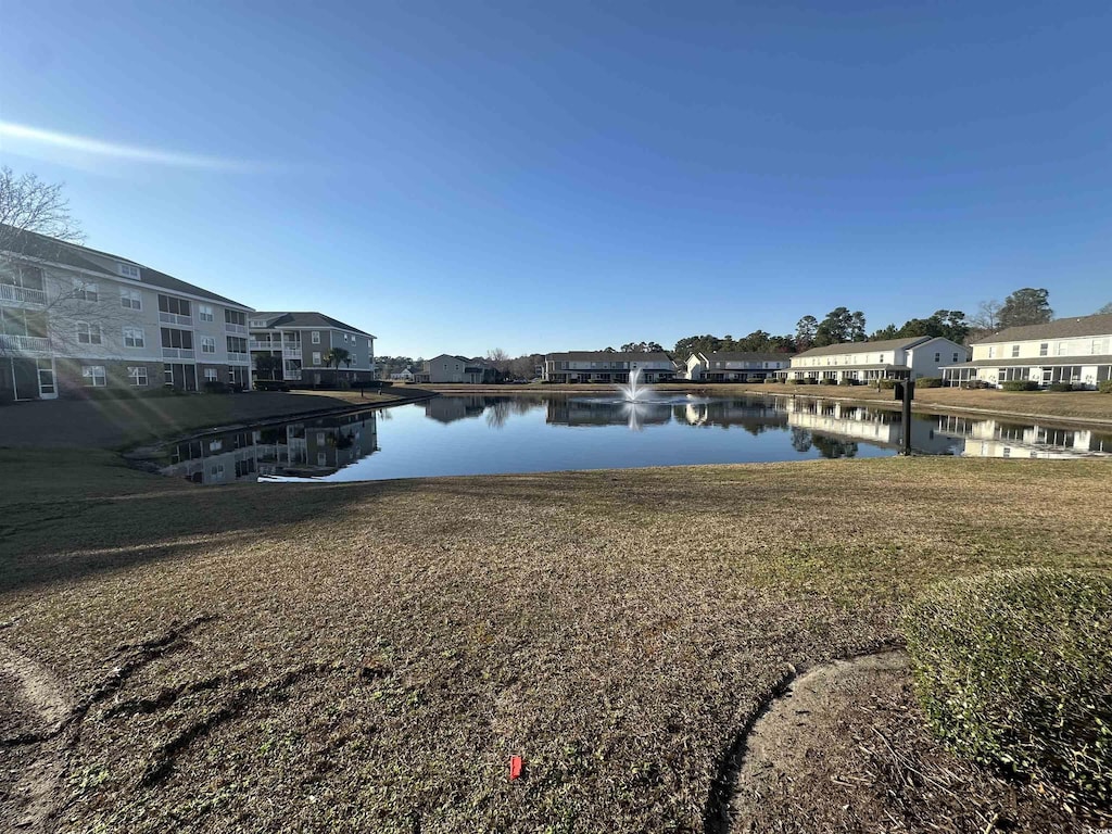 view of water feature featuring a residential view