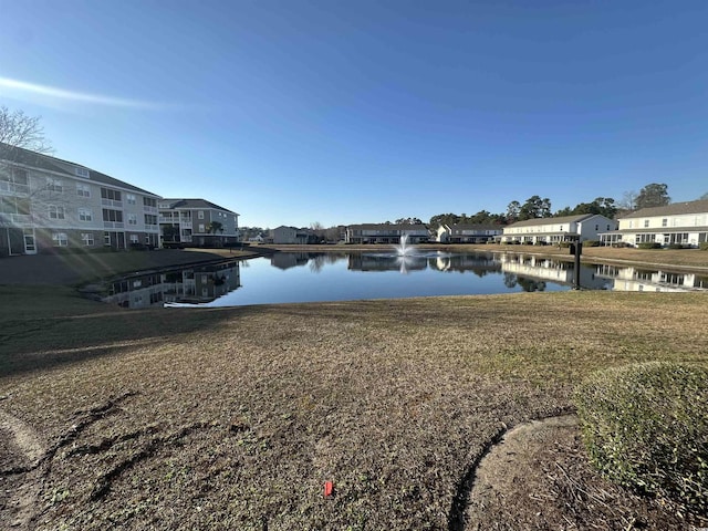 view of water feature featuring a residential view